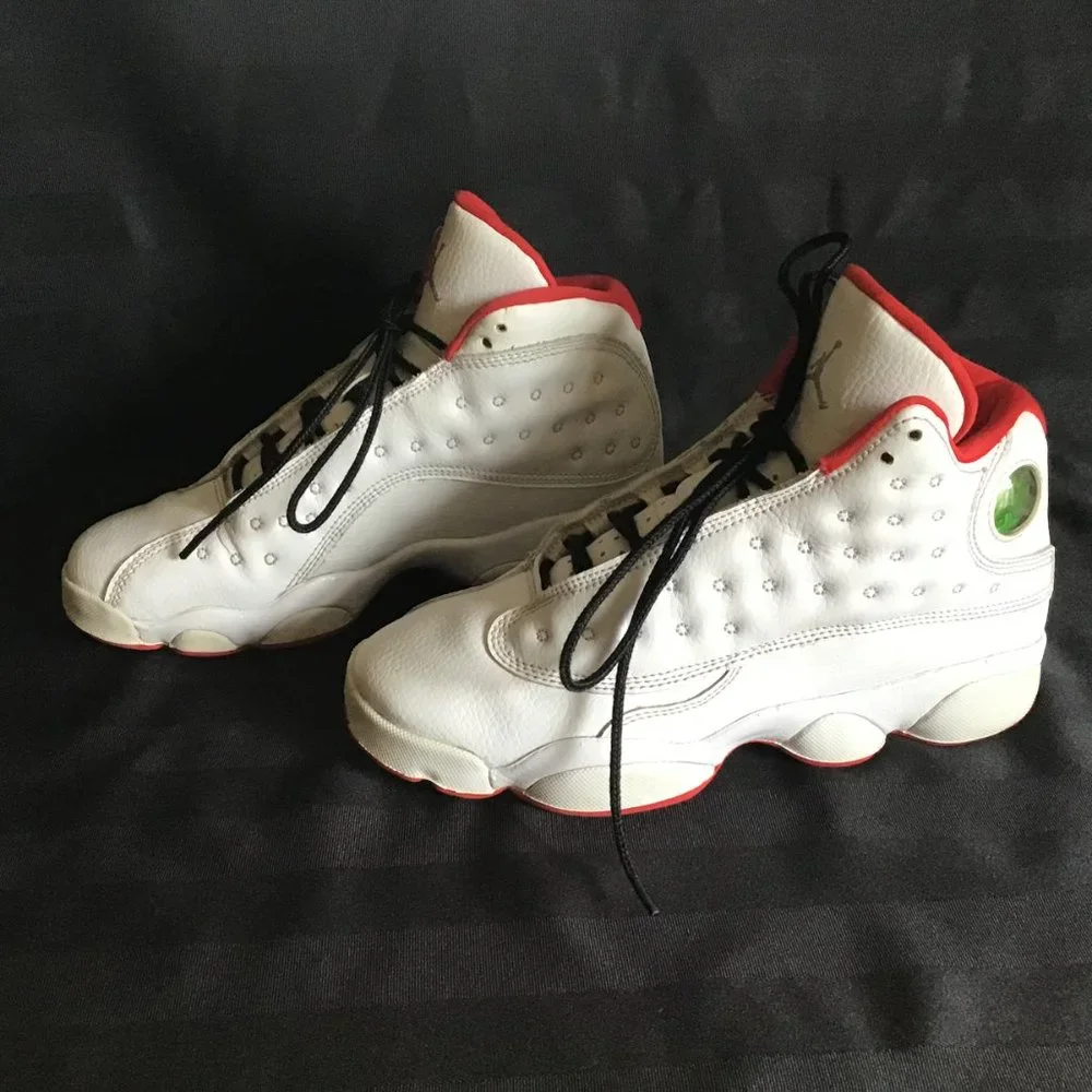 Air Jordan 13 Retro 'History of Flight’ High Tops White Leather with Hologram - Picture 4 of 16